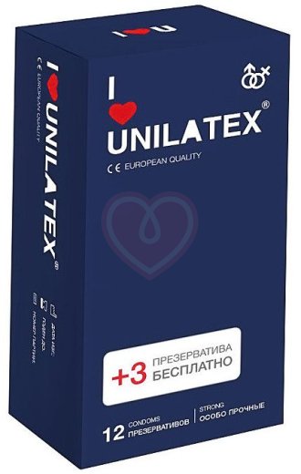 Сверхпрочные презервативы Unilatex Extra Strong 12 шт фото 1