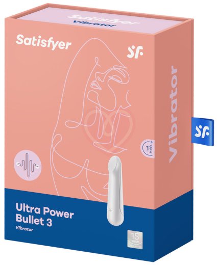 Вибропуля со скошенным кончиком Satisfyer Ultra Power Bullet 3 белая фото 6