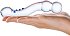 Изогнутый стеклянный стимулятор Textured G-Spot Glass Dildo прозрачный фото 5