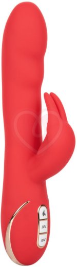 Мягкий вибратор-кролик с нагревом Signature Heated Ultra-Soft Rabbit красный фото 1