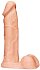 Реалистичный фаллоимитатор с мошонкой Nature Skin Real Dong телесный фото 1