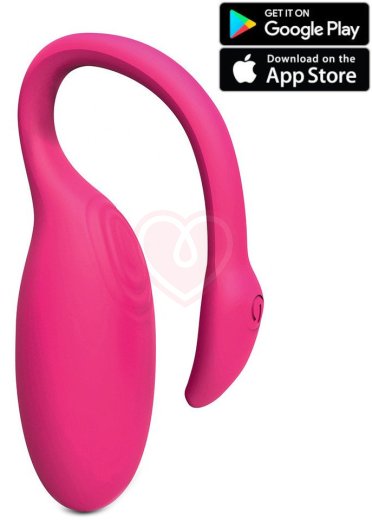 Вибратор Flamingo с управлением со смартфона розовый фото 1