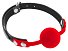 Кляп с силиконовым шариком Fetish Tentation чёрно-красный фото 1