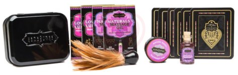 Набор эротической косметики KamaSutra The Weekender Tin Can Raspberry Kiss Малина фото 4