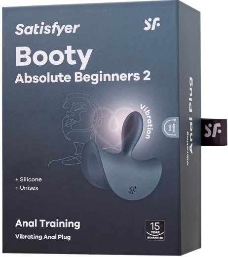 Анальная вибропробка Satisfyer Booty Absolute Beginners 2 серая фото 3