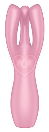 Вибростимулятор Satisfyer Threesome 3 с тремя кончиками розовый фото 3