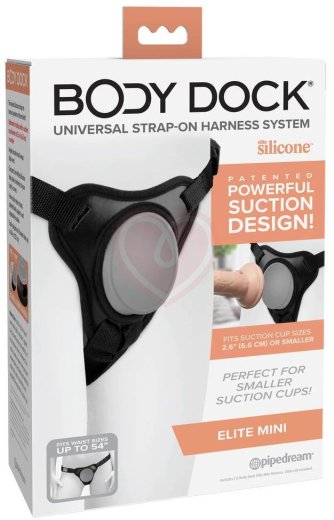 Трусики для страпона с присоской Body Dock Elite Mini черный фото 6