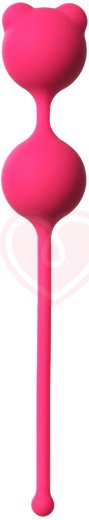 Вагинальные шарики с ушками Emotions Foxy розовые фото 1