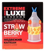 Презерватив Luxe Extreme Медвежий Капкан с ароматом клубники 1 шт