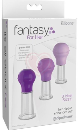 Вакуумные присоски Nipple Enhancer Set фиолетовые фото 2