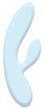 Вибратор с клиторальным стимулятором Lea Rabbit Vibrator Blueberry голубой