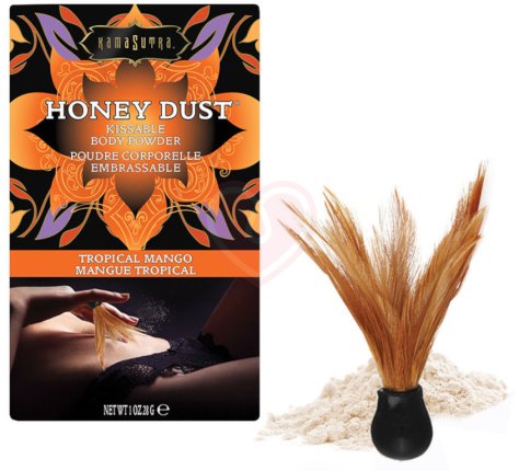Ароматная пудра для тела KamaSutra Honey Dust Tropical Mango Манго 28 г фото 1