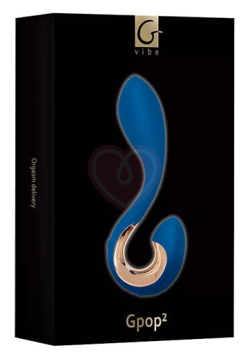 Анатомический стимулятор Gvibe Gpop 2 синий фото 2
