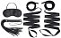 БДСМ набор из 3 предметов Bed Strap Flogger Kit черный фото 1