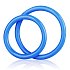 Набор из двух синих колец разного диаметра Silicone Cock Ring Set фото 2
