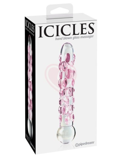 Стеклянный фаллоимитатор Icicles №7 фото 3