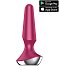 Анальная вибропробка Satisfyer Plug Ilicious 2 с приложением розовая фото 1