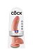 Фаллоимитатор на присоске с мошонкой King Cock with Balls 23 см телесный фото 2