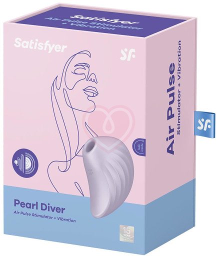 Вакуумный вибростимулятор Satisfyer Pearl Diver сиреневый фото 6