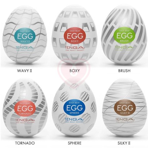 Набор мастурбаторов в форме яйца Tenga Eggs New Standard 6 шт фото 1