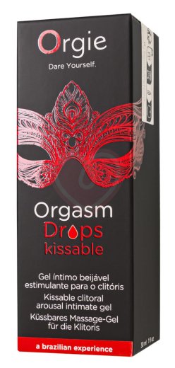 Возбуждающее масло для клитора Orgie Orgasm Drops Kissable 30 мл фото 3