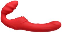 Безремневой страпон с вибрацией ToyFa Black&Red красный