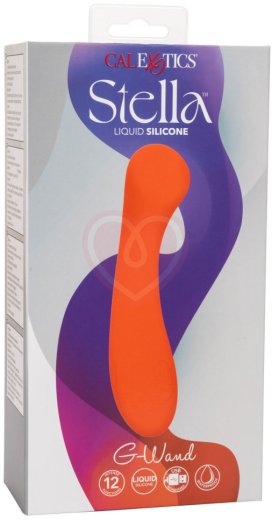 Вибратор для зоны G Stella Liquid Silicone G-Wand оранжевый фото 6