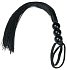 Силиконовая чёрная плеть Black Silicone Whip фото 1