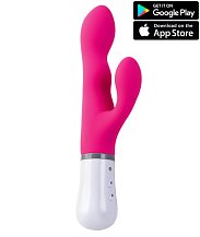 Управляемый со смартфона вибратор-кролик Lovense Nora розовый
