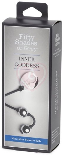 Металлические вагинальные шарики '50 оттенков серого' Inner Goddess Mini 85 г фото 4