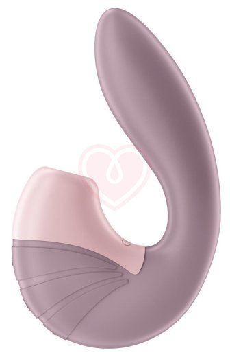 Вибратор с вакуумным стимулятором Satisfyer Supernova пыльно-розовый фото 5