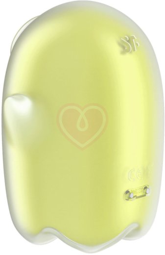 Вакуумый вибростимулятор клитора Satisfyer Glowing Ghost светящийся в темноте жёлтый фото 4
