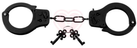 Дизайнерские металлические наручники Designer Cuffs черные фото 1