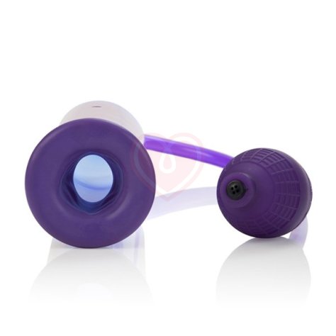 Простая вакуумная помпа E-Z Penis Pump фиолетовая фото 3