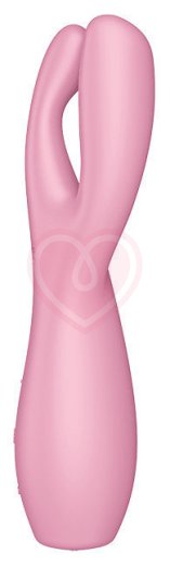 Вибростимулятор Satisfyer Threesome 3 с тремя кончиками розовый фото 5
