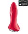 Вытянутая вибропробка с ротацией и приложением Satisfyer Rotator Plug 1+ красная фото 1