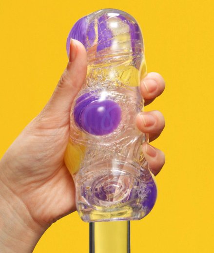 Мастурбатор Tenga Bobble Magic Marbles жёлто-фиолетовый фото 3