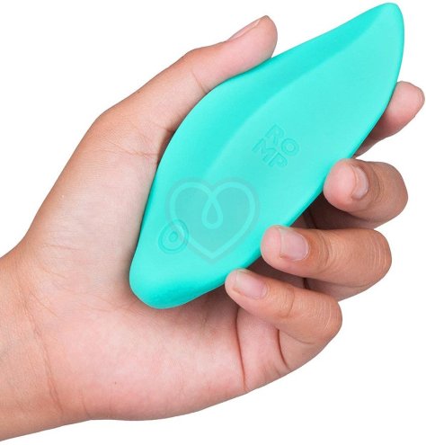 Небольшой вибратор Romp Wave Lay-On бирюзовый фото 3