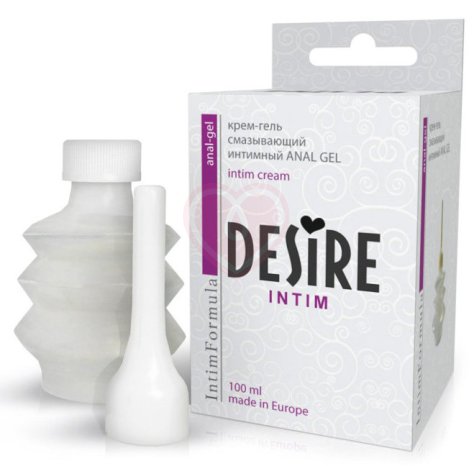 Водная анальная смазка Desire Anal Gel в флаконе дозаторе 100 мл фото 1