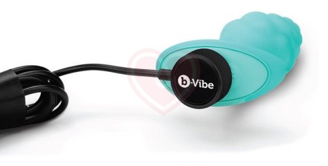 Рельефная вибропробка b-Vibe Bump Texture Plug бирюзовая фото 4