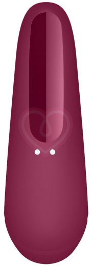 Вакуумный стимулятор с приложением Satisfyer Curvy 1+ бордовый фото 3