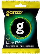 Ультратонкие презервативы Ganzo Ultra Thin 3 шт саше