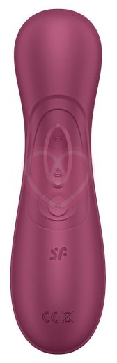 Вакуумный стимулятор с вибрацией и приложением Satisfyer Pro 2 Generation 3 бордовый фото 4