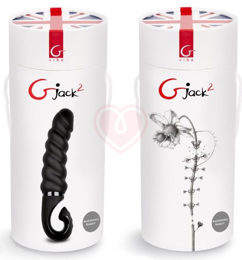 Рельефный витой вибратор Gvibe Gjack 2 чёрный фото 2