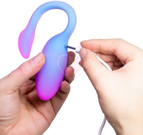 Вибратор Magic Motion Flamingo Max с дистанционным управлением голубой фото 2