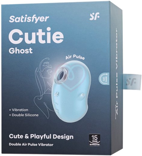 Вакуумый вибростимулятор клитора Satisfyer Cutie Ghost голубой фото 3