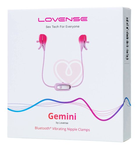 Зажимы для сосков Lovense Gemini с вибрацией и управлением от приложения фото 7