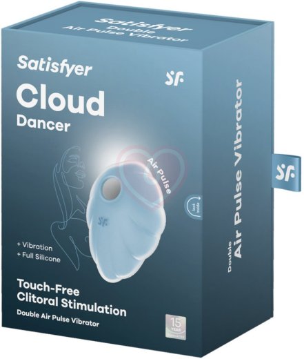 Вакуумный вибростимулятор Satisfyer Cloud Dancer голубой фото 5