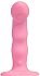Вибратор с пульсирующей головкой Strap-On-Me Tapping Dildo Wave M розовый фото 13