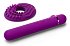 Силиконовый мини-вибратор с насадкой Le Wand Baton фиолетовый фото 5
